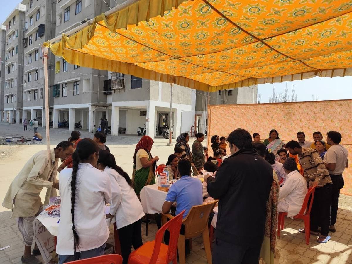 Davalogy health camp setup